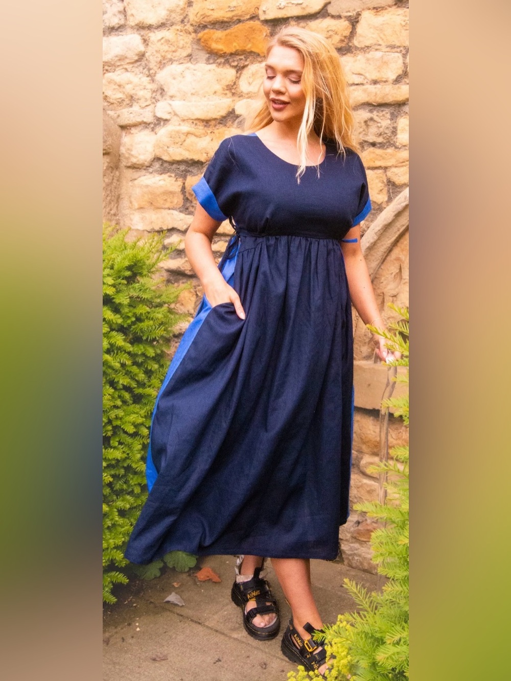 NWOT House of Flint | Loop Dress in Navy/Blue